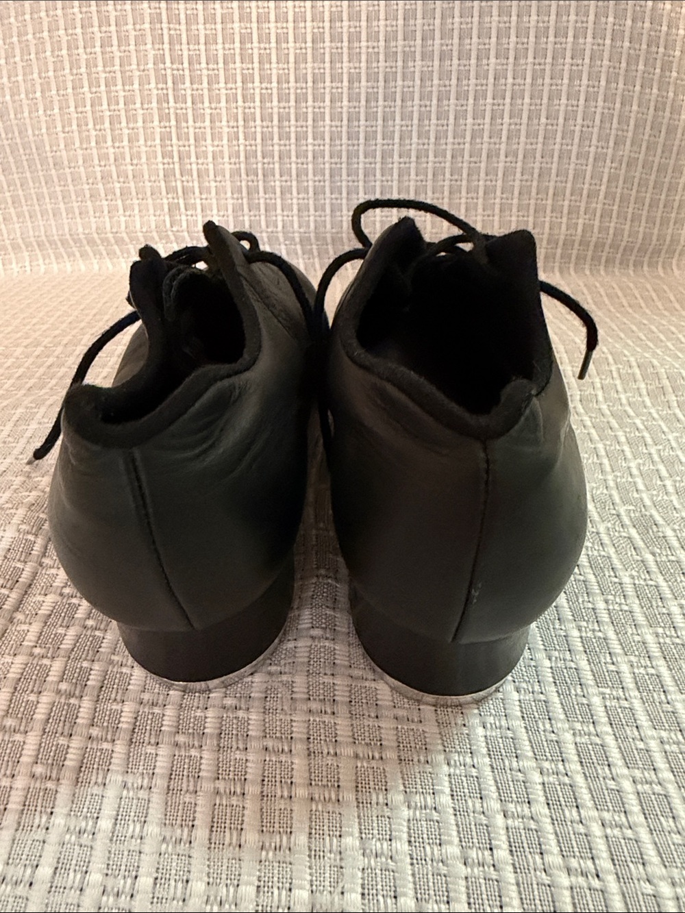 Bloch Black Leather Lace-Up Tap Shoes - Picture 7 of 8